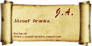 József Aranka névjegykártya