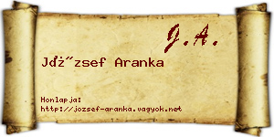 József Aranka névjegykártya